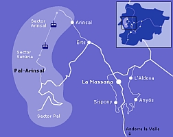 Resort area of Pal-Arinsal
