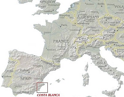 Europe showing Spain