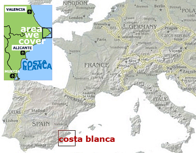 The area we cover in Spain