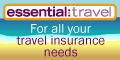 Book your travel insurance online with Essential Travel and save up to 50% compared to the cost of booking with a high street travel agent.