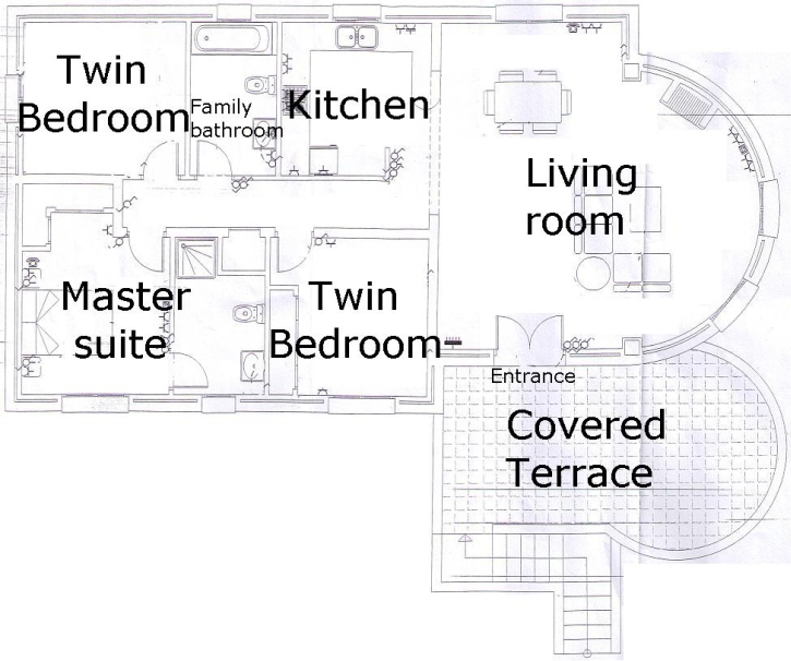 plan of villa Kirstabelle