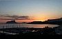 Winter sunset over Moraira, after a lovely warm day